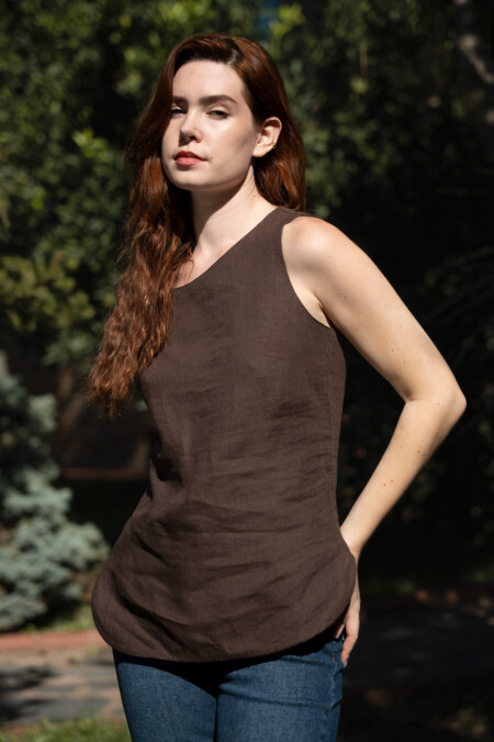 Women's Blouse | Linen Blouse For Women | Sleeveless Linen Tops | Summer Linen Blouse | Womens Linen Tank Top | Blouses For Women