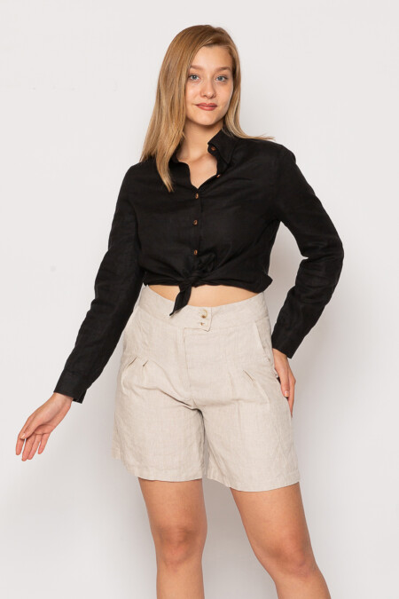 Classic Women's Linen Shorts - Relaxed Fit